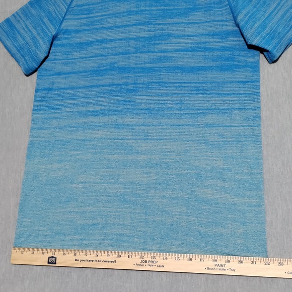 Lululemon Metal Vent Tech 2.0 Shirt Mens XL Static Storm Stripe Athletic Tee - Picture 13 of 15